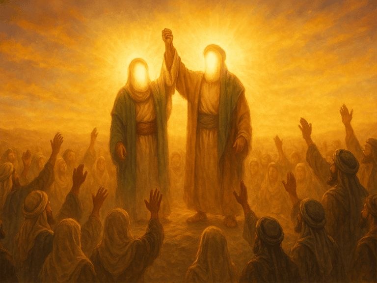 Celebración del día de Ghadir y felicitaciones al Profeta y al Imam Ali entre los creyentes.